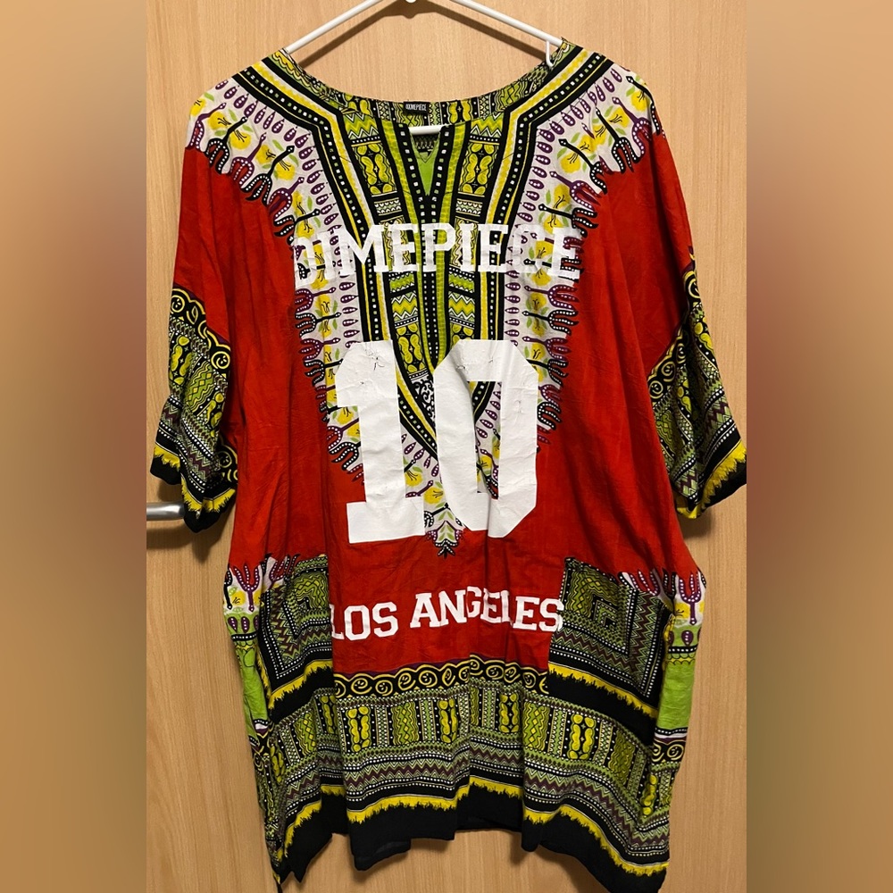 Dimepiece Dashiki Dress O/S
